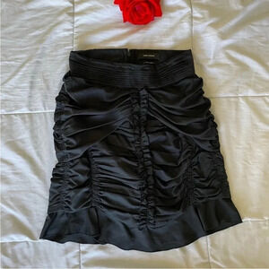 Isabel Marant black ruffle mini skirt